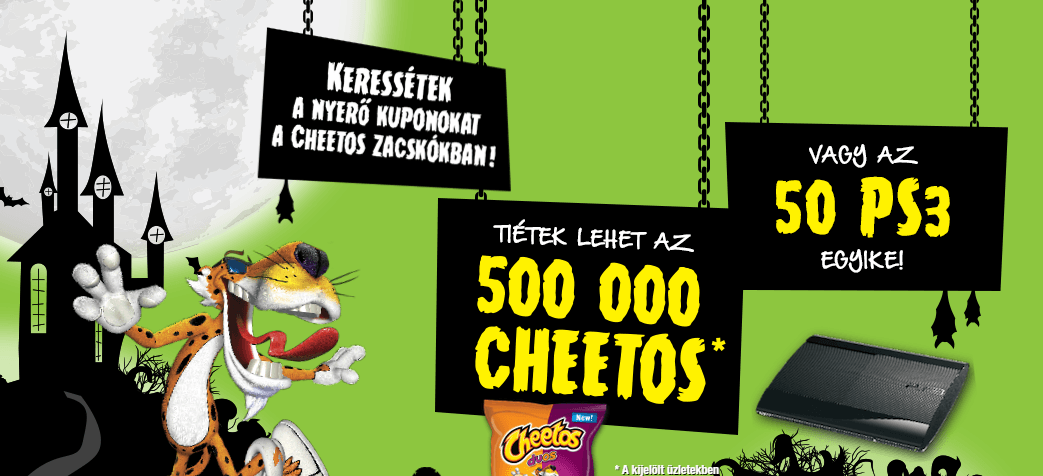   Cheetos "Félelmetesen jó játék a családnak" Nyereményjáték
