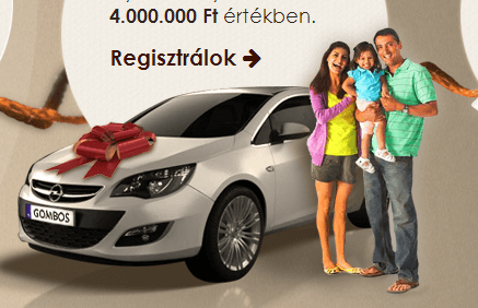 Opel Gombos nyereményjáték