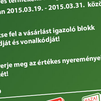 "Nyerjen védjegyes termékekkel!" CBA nyereményjáték - magyar termék