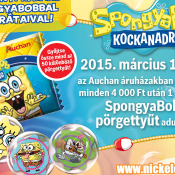 "SpongyaBob és barátai az Auchanban!"  nyereményjáték